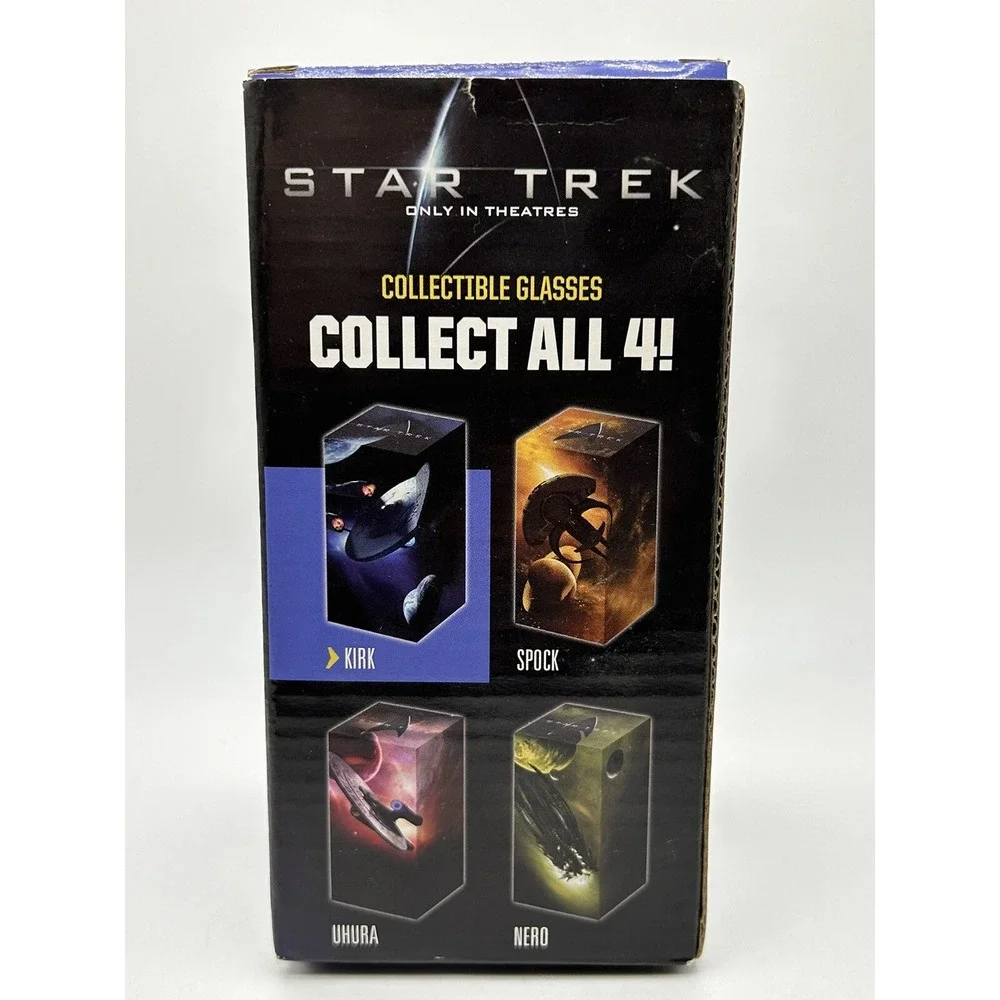 Star Trek Captain Kirk Chris Pine Collectable Movie Promotion Glass 6